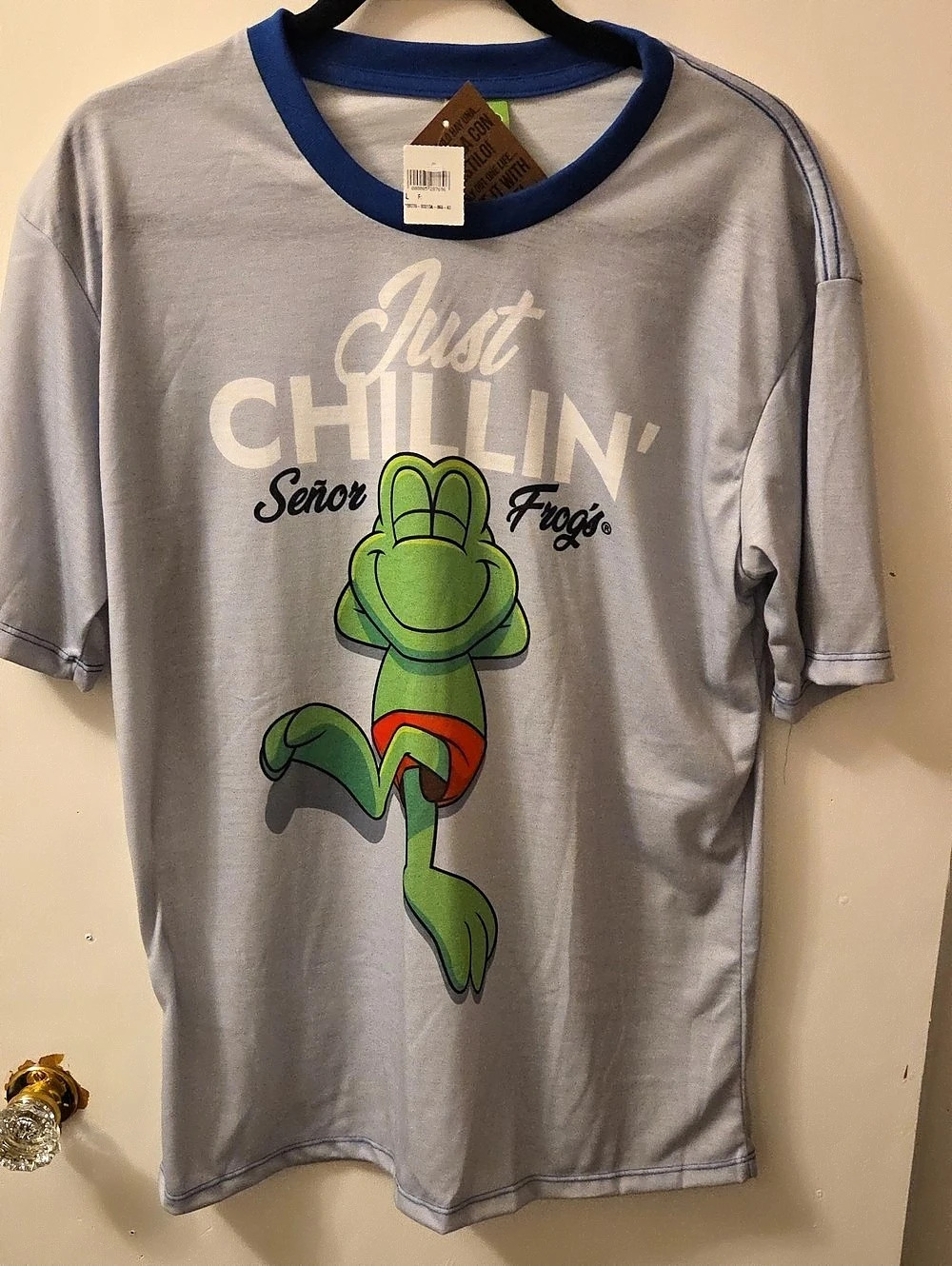 Señor Frog Graphic Tee Gray Size Large NWT